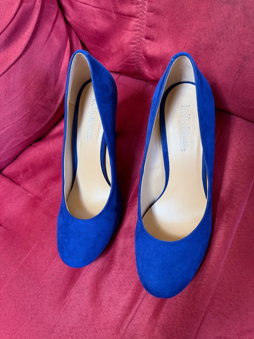 Royal Blue Suede Women's Pumps
